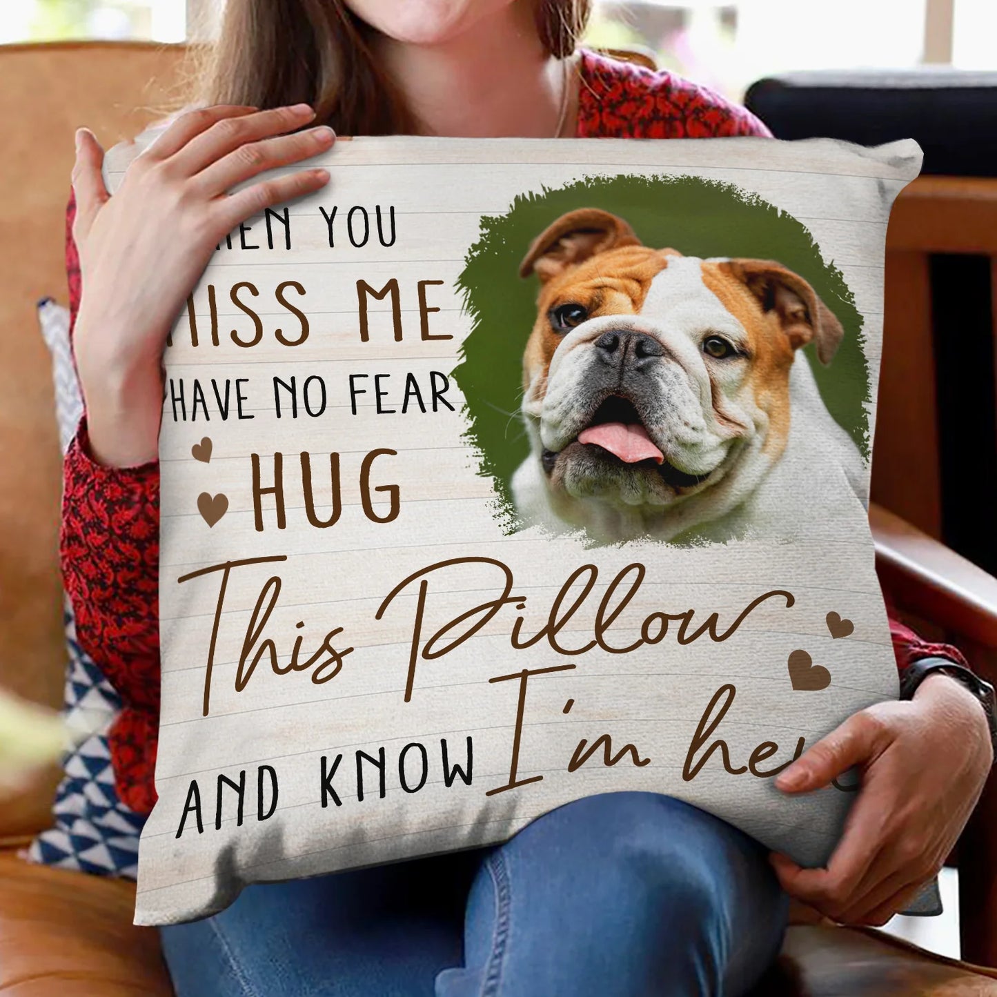 Shineful Pillow Memorial Gift For Family, Siblings, Friends - Custom Photo When You Miss Me