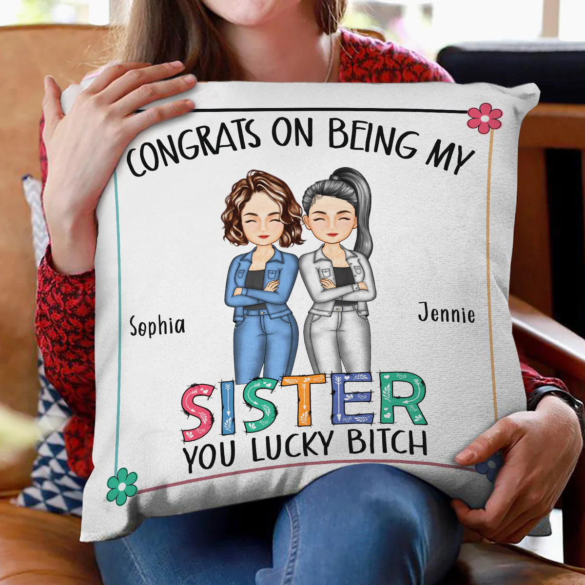 Shineful Pillow Gift For Sibling - Sibling Congrats On Being My Brother Personalized