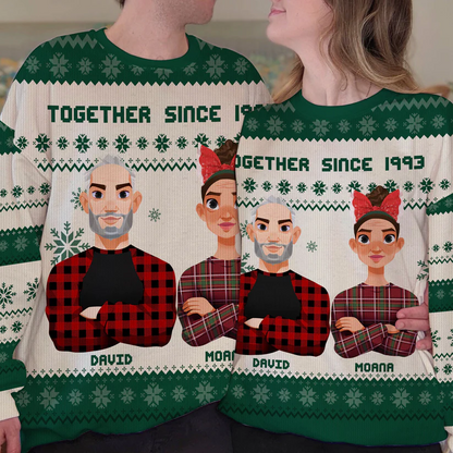 Shineful This Is Our Family - Personalized Ugly Sweater