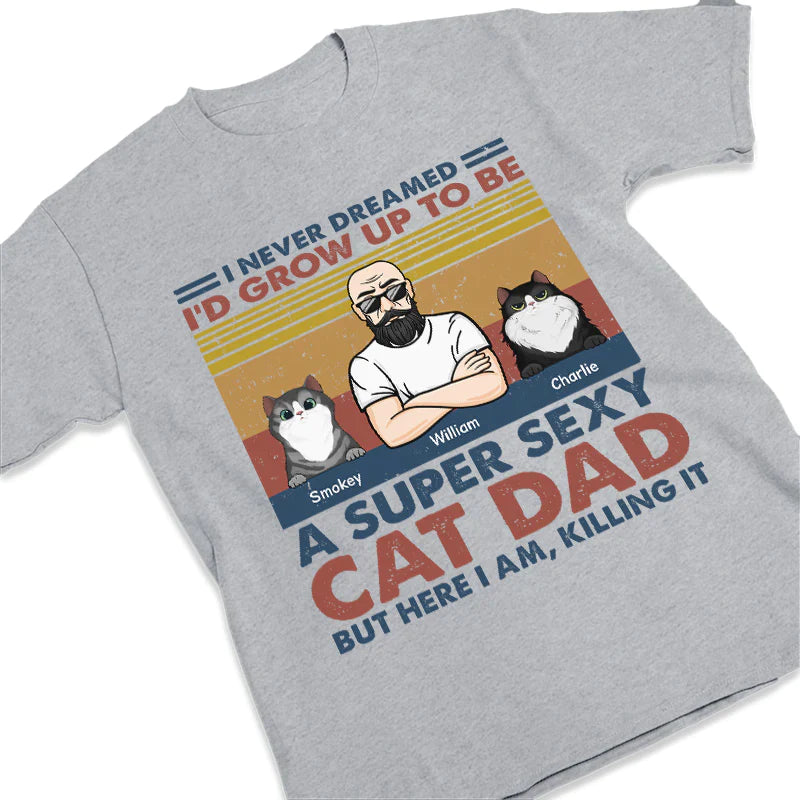 The Ultimate Cat Dad - Personalized Unisex T-Shirt T-Shirt