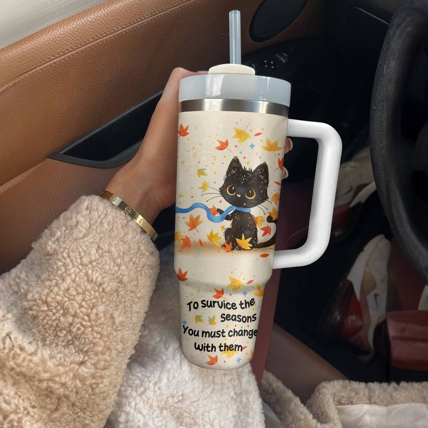 Shineful Tumbler Autumn Cat