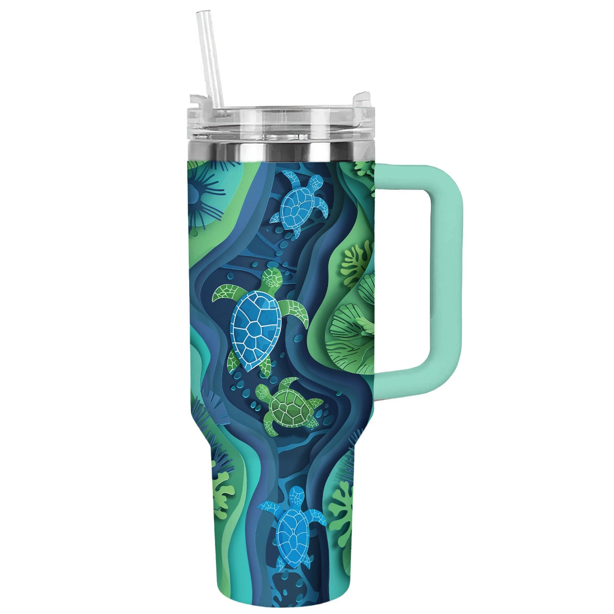 Shineful Tumbler Ocean Serenity Sea Turtle