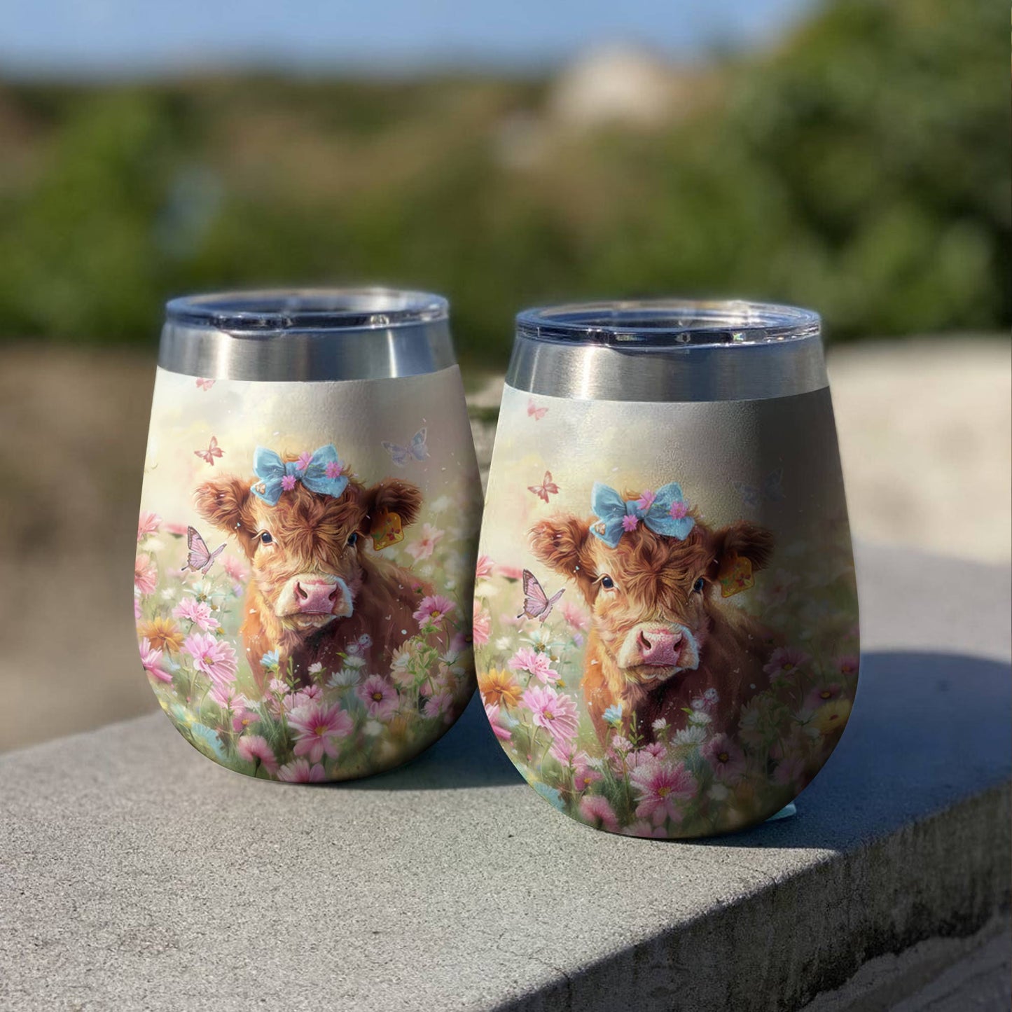 Shineful Wine Tumbler Baby Cow