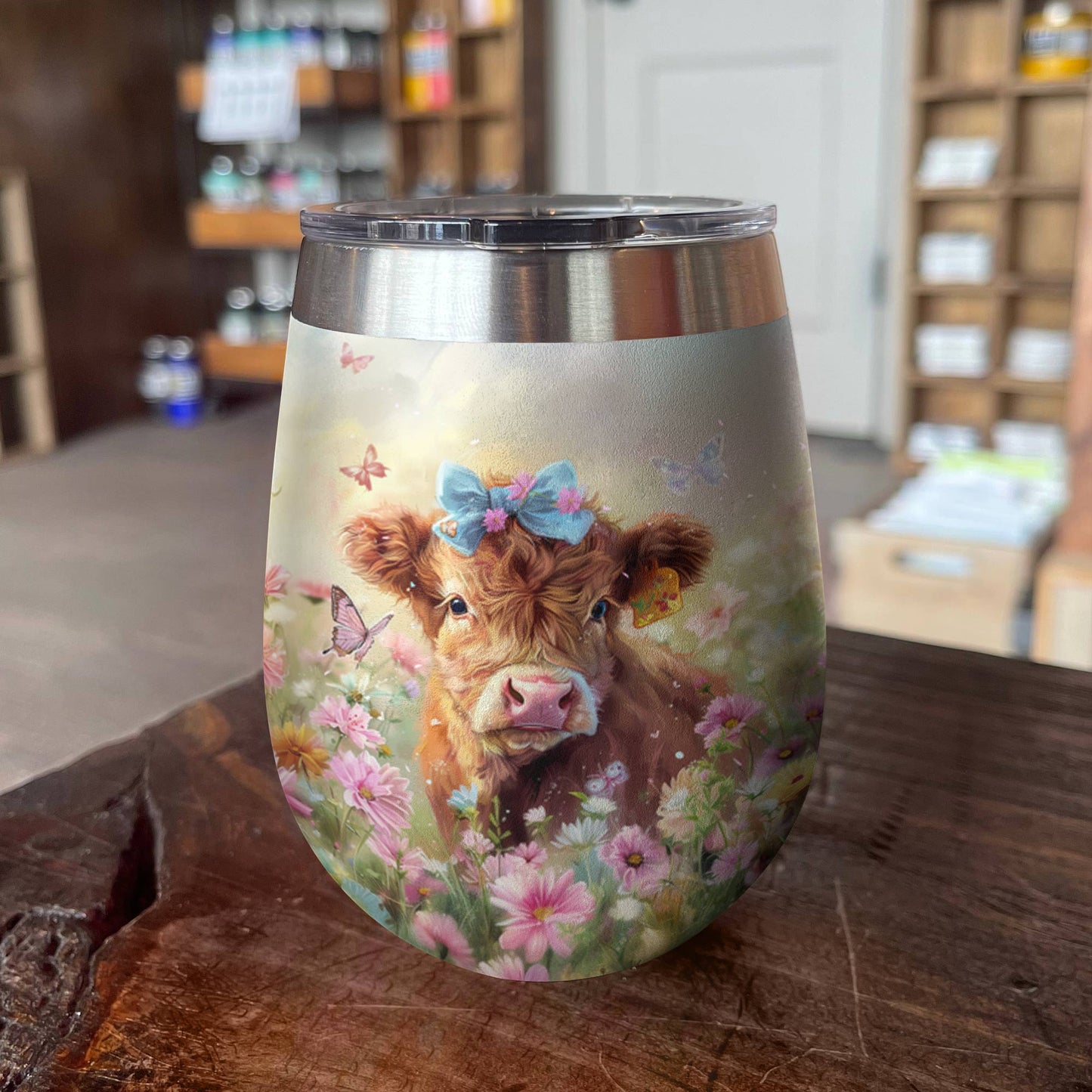 Shineful Wine Tumbler Baby Cow