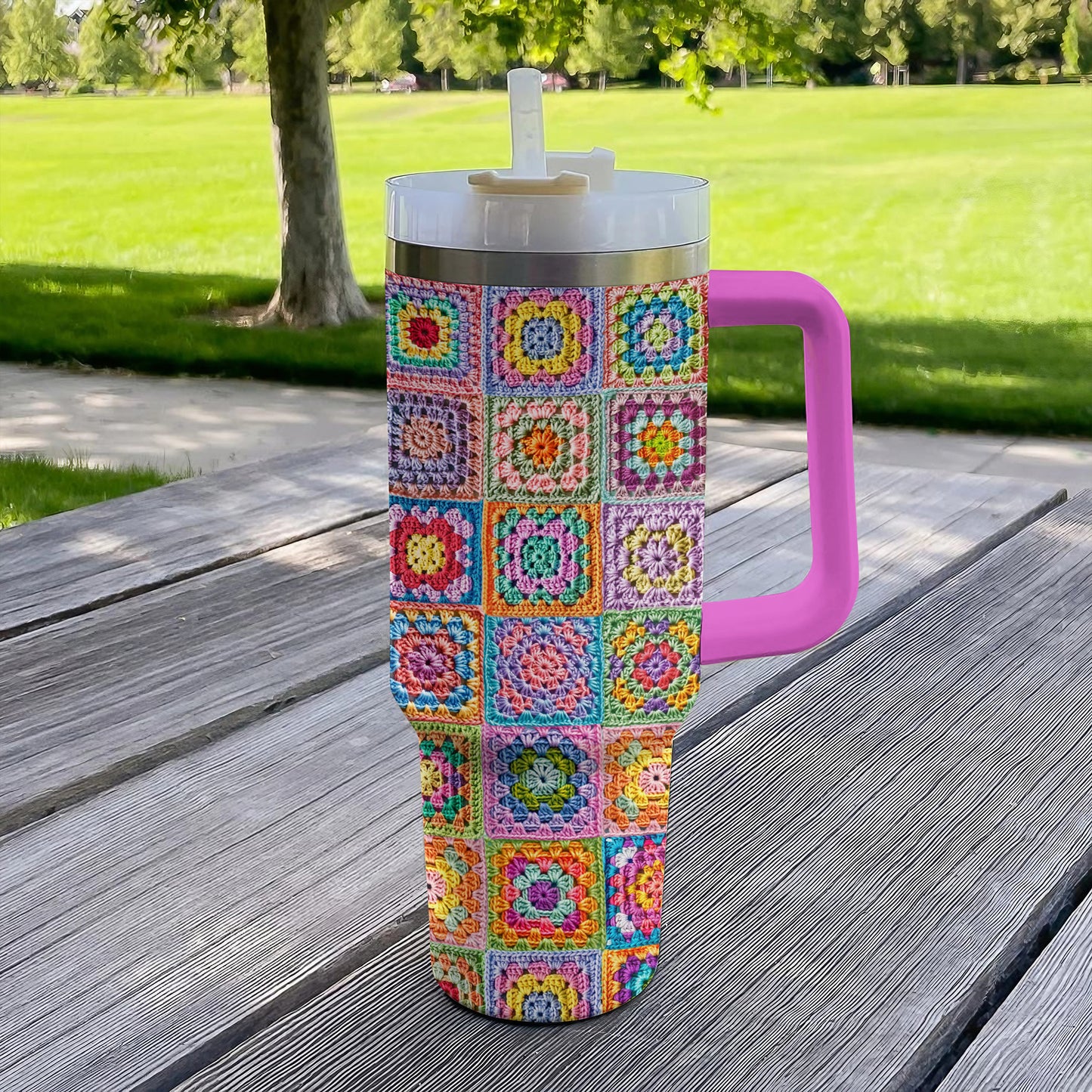 Shineful Tumbler Crochet Granny's Yarn