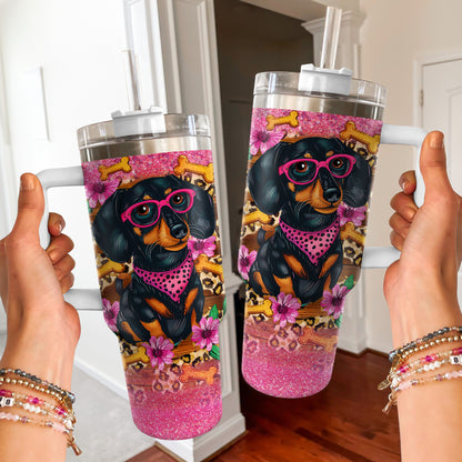 Shineful Tumbler Dachshund Diva Delight