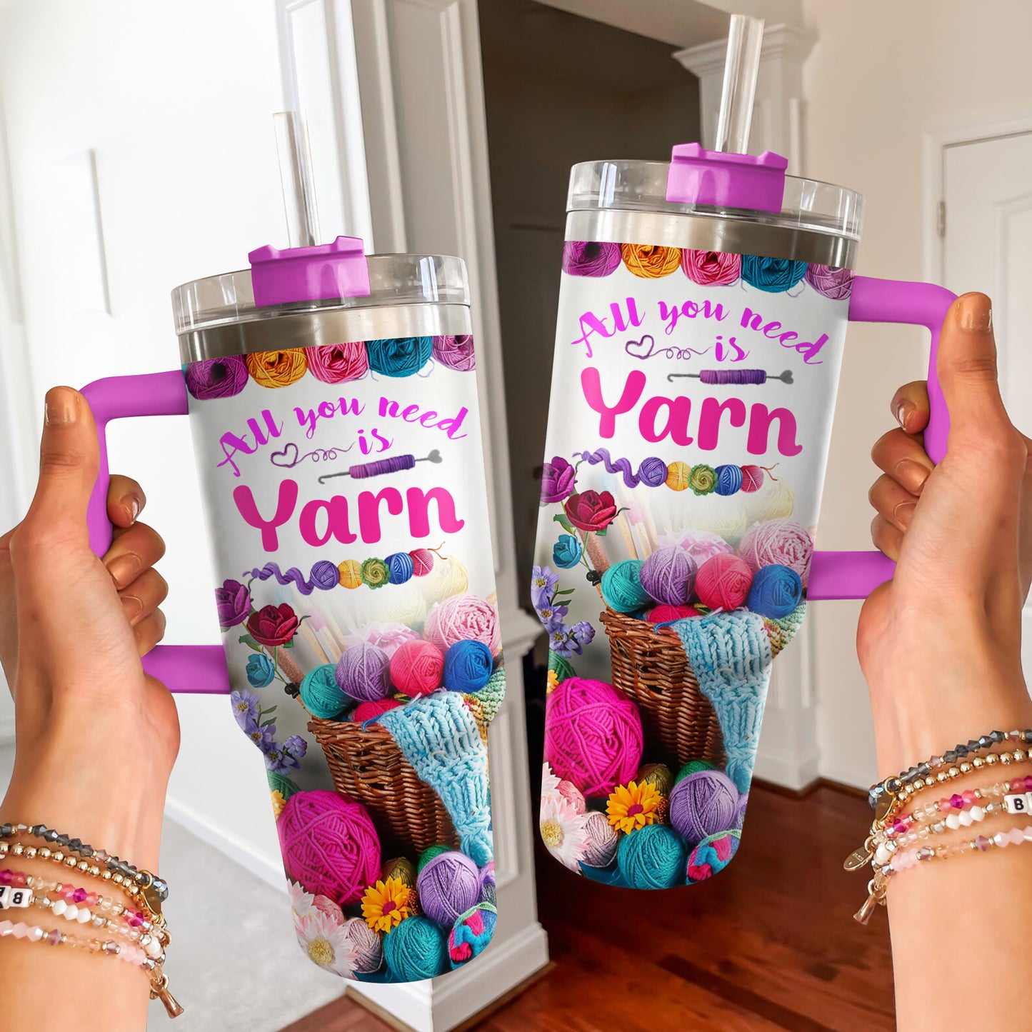 Shineful Tumbler Crochet Yarn Enthusiast's Dream