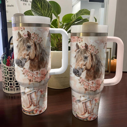 Shineful Tumbler Horse Blossom Beauty