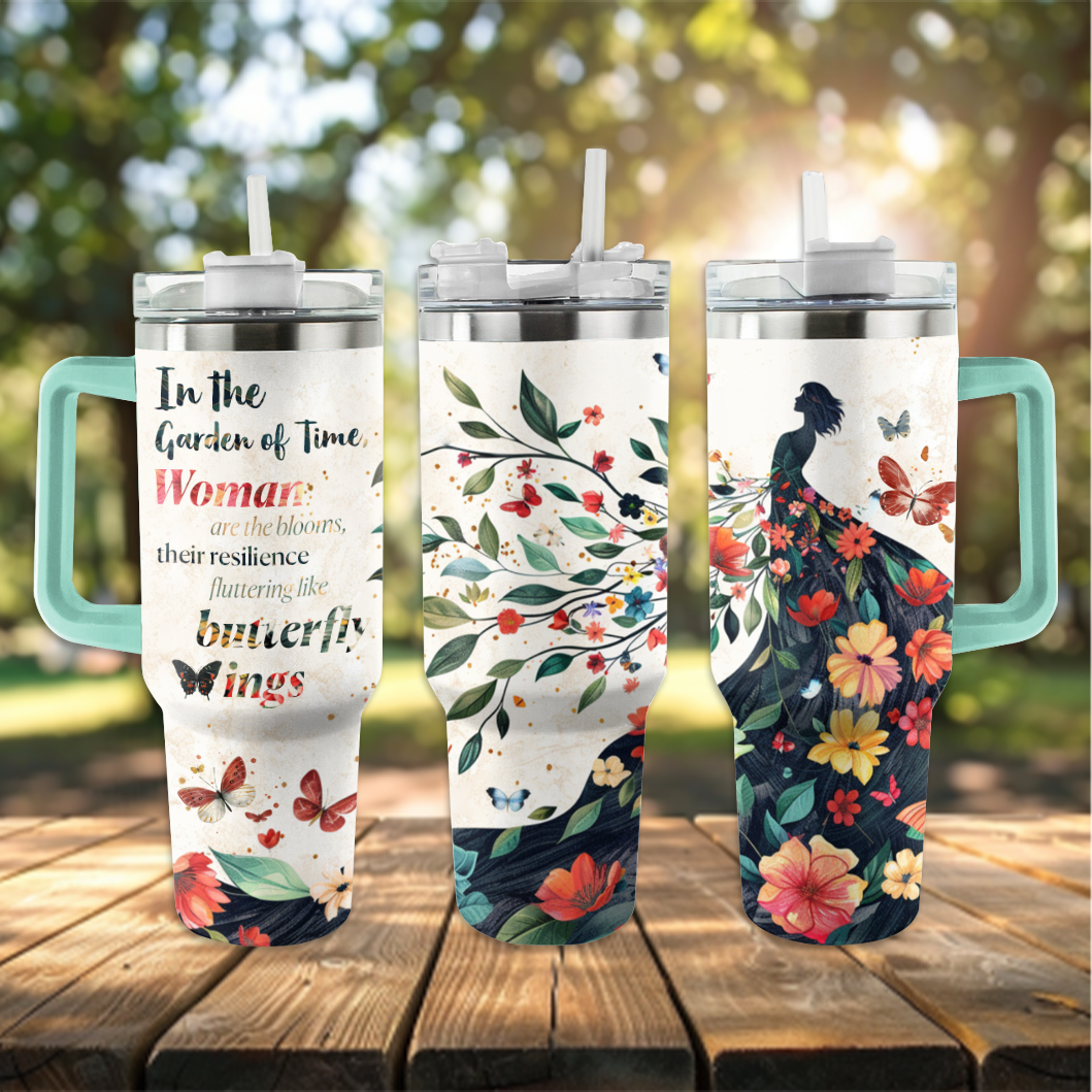 Shineful Tumbler The Garden Of Time Butterfly Nature Lovers KL30