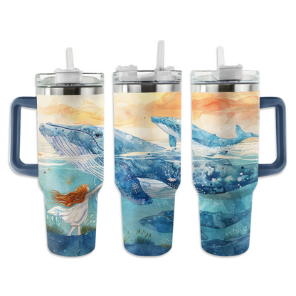 Harmonie et fille de la baleine Shineful Tumbler