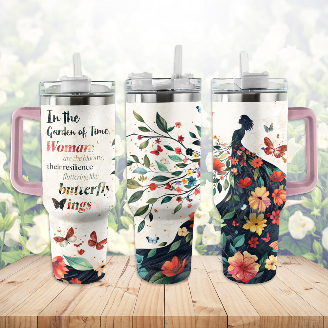 Shineful Tumbler The Garden Of Time Butterfly Nature Lovers KL30