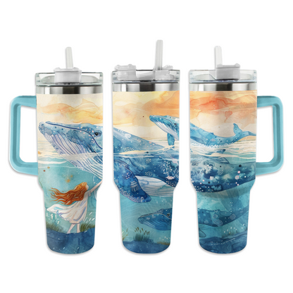 Harmonie et fille de la baleine Shineful Tumbler