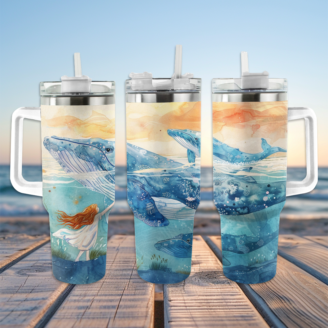 Harmonie et fille de la baleine Shineful Tumbler