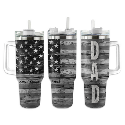 Shineful Tumbler Personalized Patriot Dad Tumbler