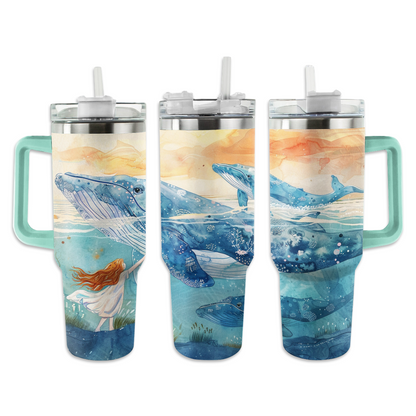 Harmonie et fille de la baleine Shineful Tumbler