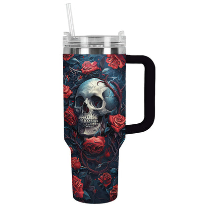 Shineful Tumbler Gothic Rose Skull