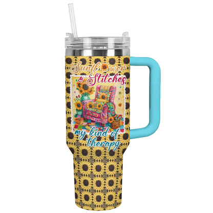 Shineful Tumbler Sunflower And Stitches Lover