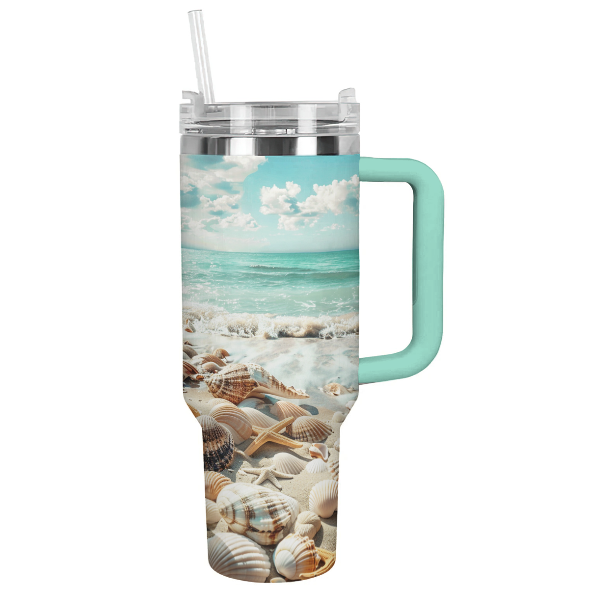 Harmonie des vagues et des coquillages du Shineful Tumbler