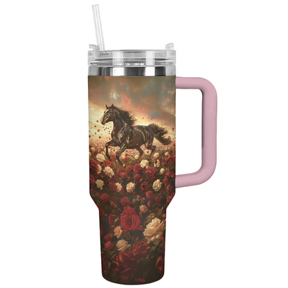 Shineful Tumbler Majestic Horse Red Roses