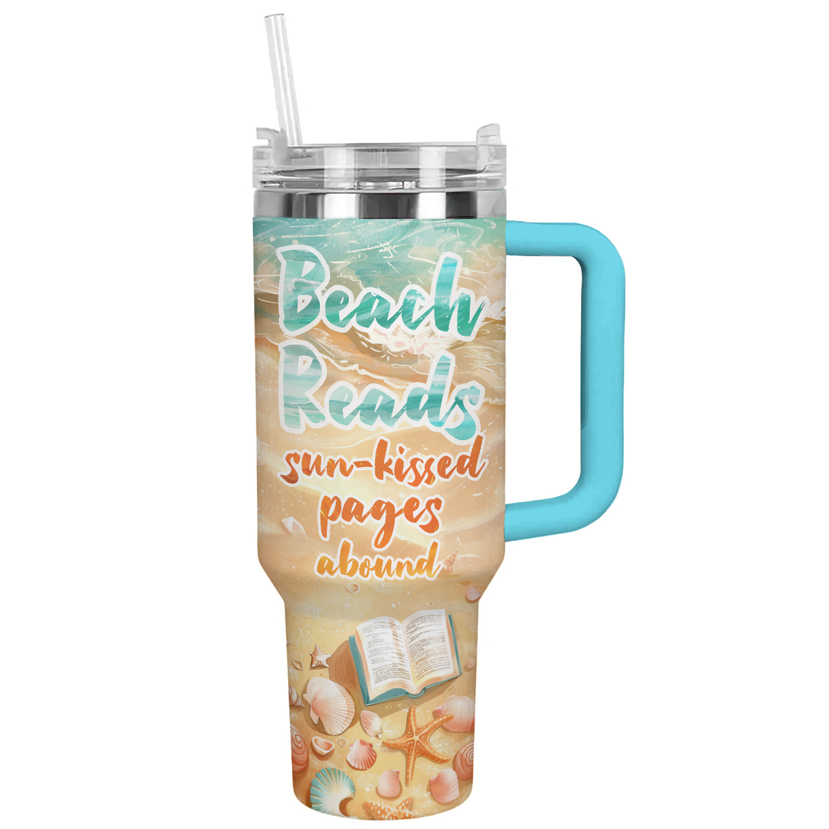 Shineful Tumbler Beach Reads Sun-kissed Pages Abound