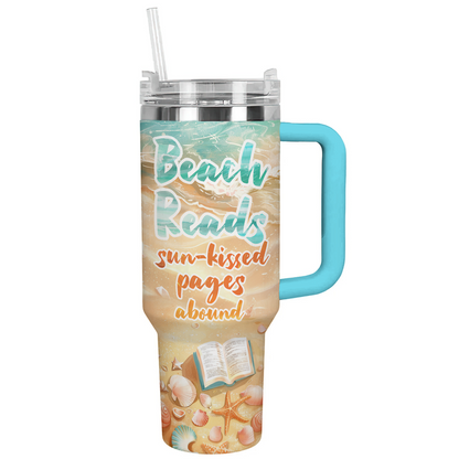 Shineful Tumbler Beach Reads Sun-kissed Pages Abound