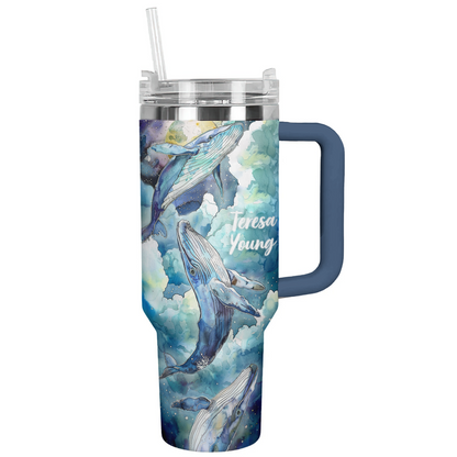 Shineful Personalized Tumbler Whale of Dreams