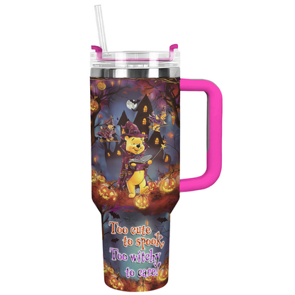 Shineful Tumbler Too Cute To Spook Too Witchy To Care