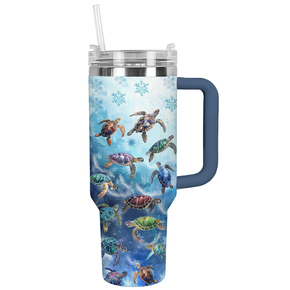 Shineful Tumbler Snowy Sea Turtles