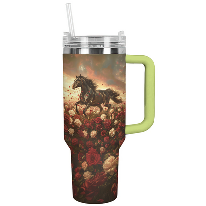 Shineful Tumbler Majestic Horse Red Roses