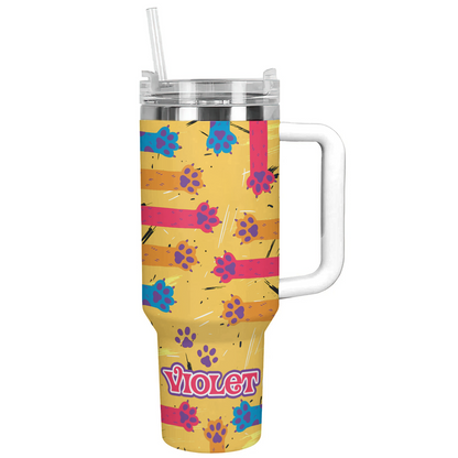 Shineful Personalized Tumbler Naughty Cat Scratch