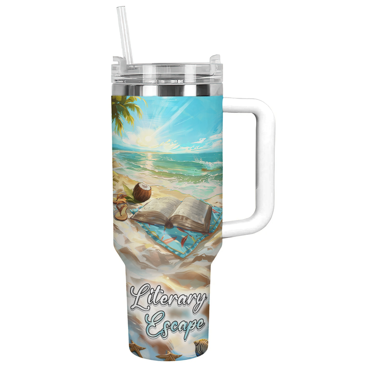 Shineful Tumbler Literary Escape Beach Reads