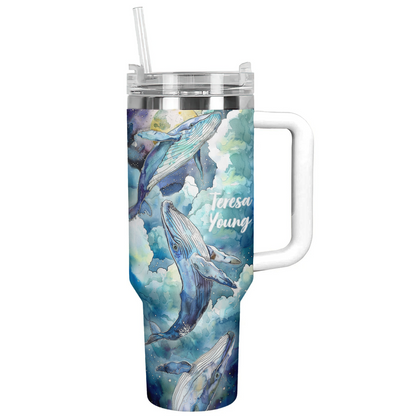 Shineful Personalized Tumbler Whale of Dreams