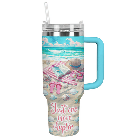 Shineful Tumbler Just One More Chapter Pink Beachy