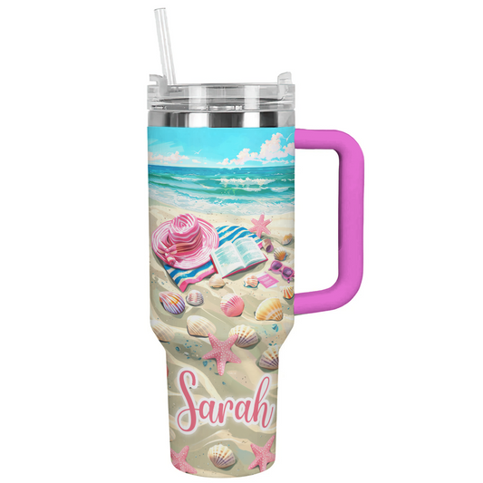 Shineful Personalized Tumbler Beach Reads Day