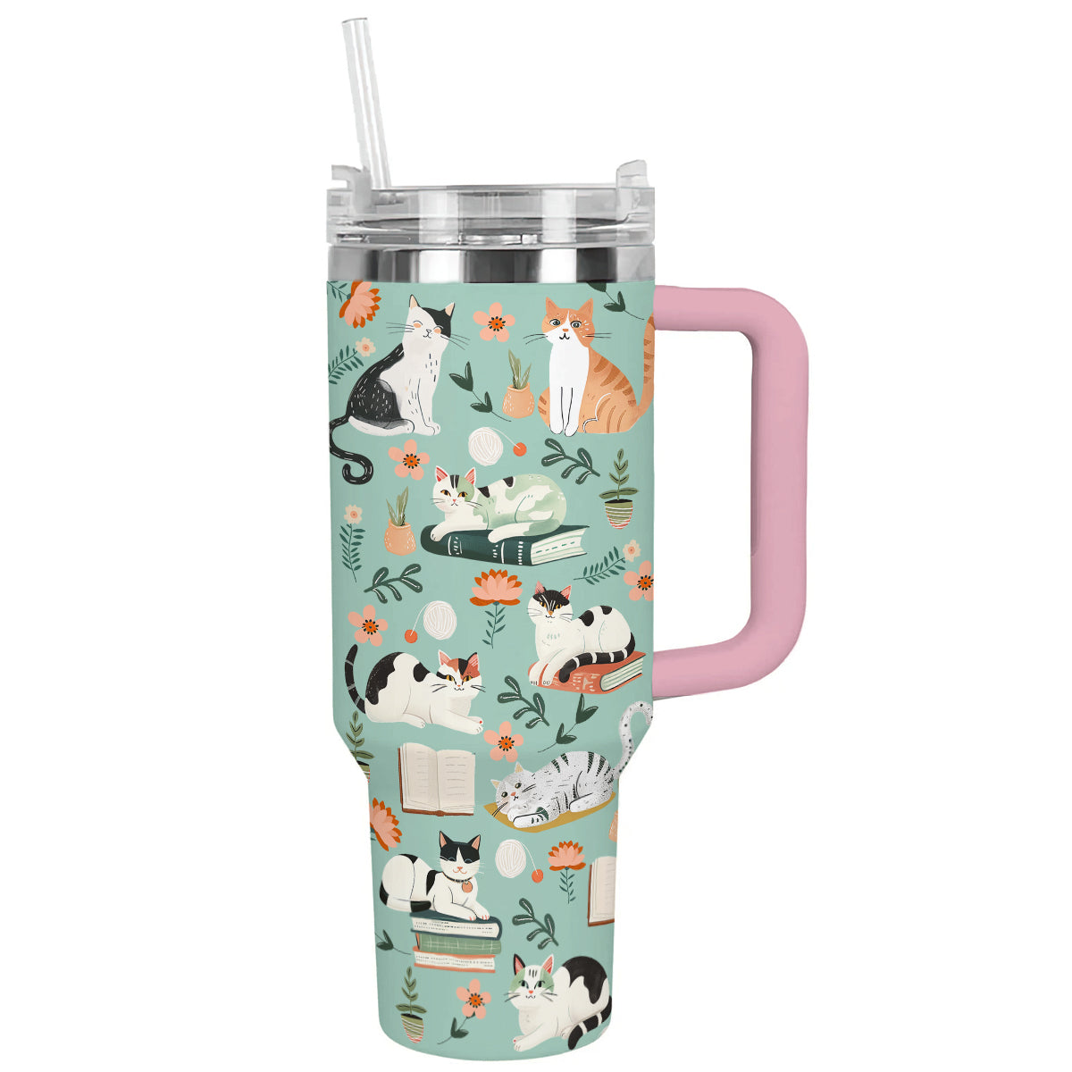 Shineful Tumbler Cat Literary Garden