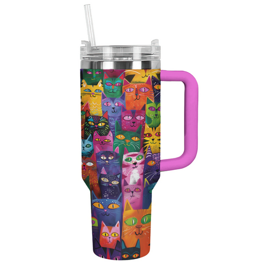 Glänzender Tumbler Feline Fiesta