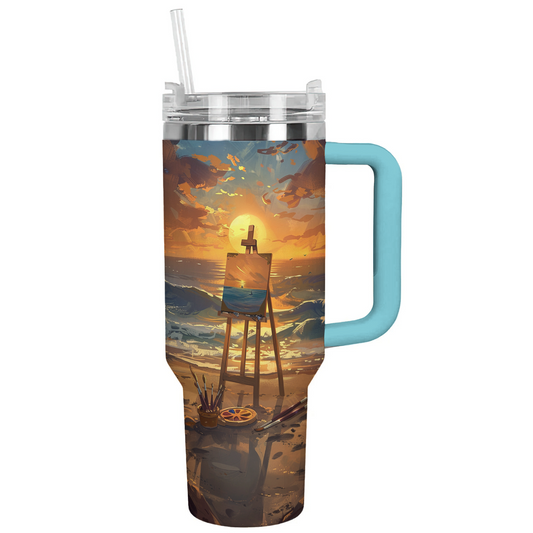 Croquis romantiques du coucher de soleil avec Shineful Tumbler