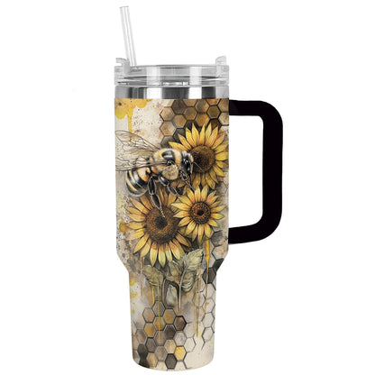 Shineful Tumbler Sunflower Bee Bliss