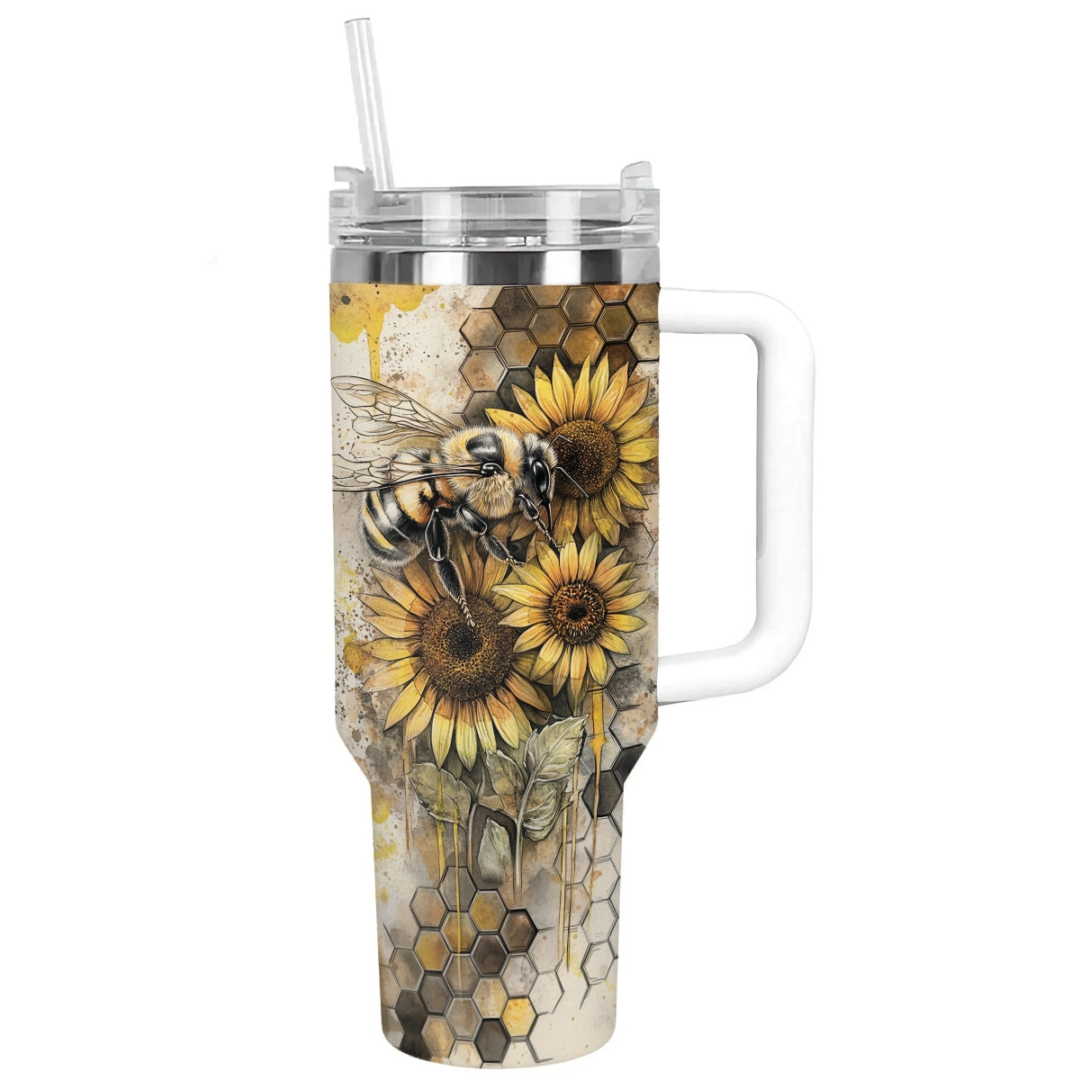 Shineful Tumbler Sunflower Bee Bliss