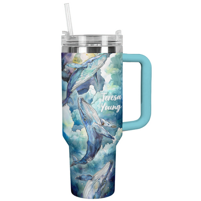 Shineful Personalized Tumbler Whale of Dreams