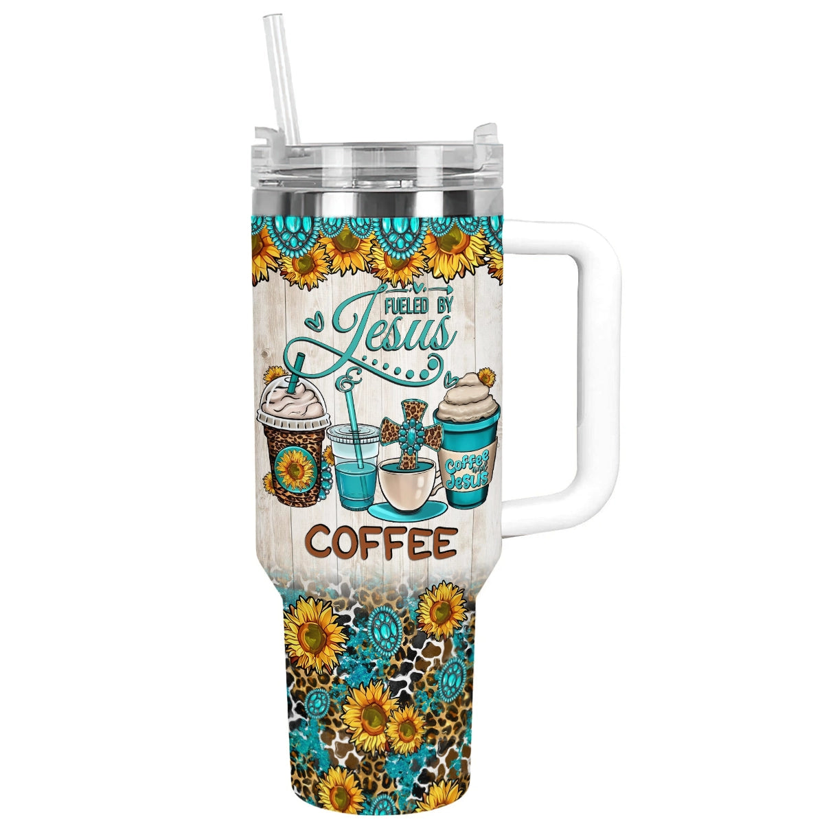 Shineful Tumbler Sunflower Faith Coffee