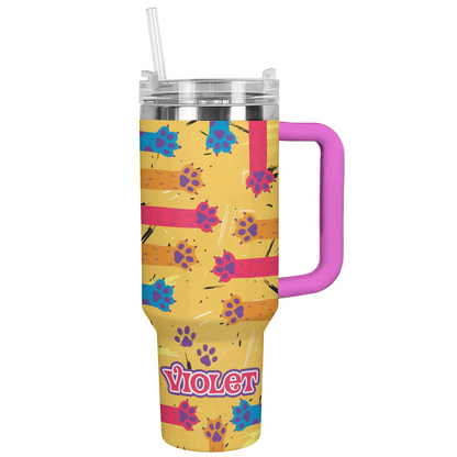 Shineful Personalized Tumbler Naughty Cat Scratch