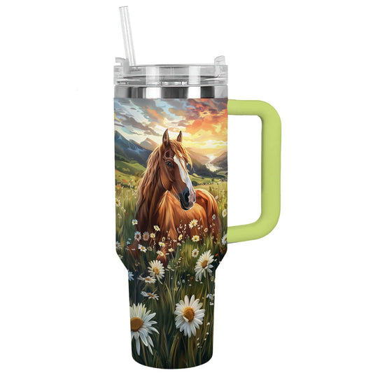 Shineful Tumbler Horse and Daisy Haven