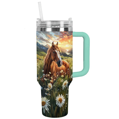 Shineful Tumbler Horse and Daisy Haven