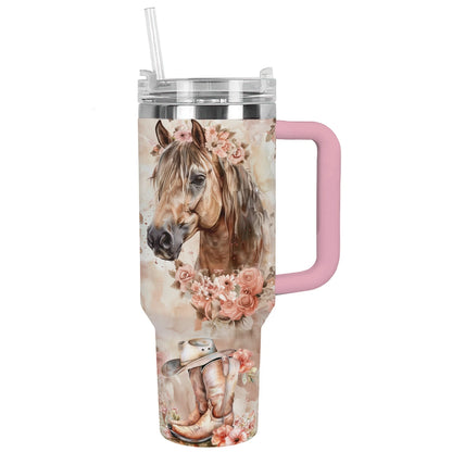 Shineful Tumbler Horse Blossom Beauty