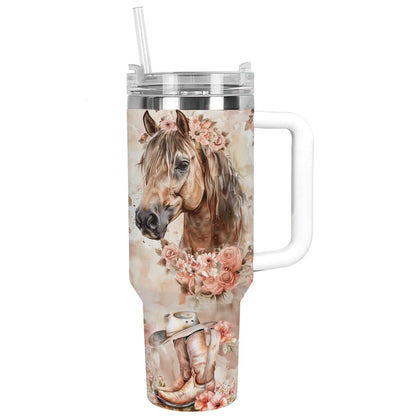 Shineful Tumbler Horse Blossom Beauty