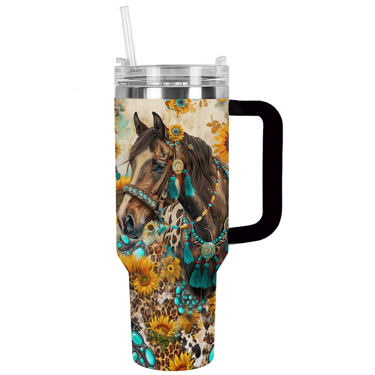 Glänzender Becher Boho Horse Bliss