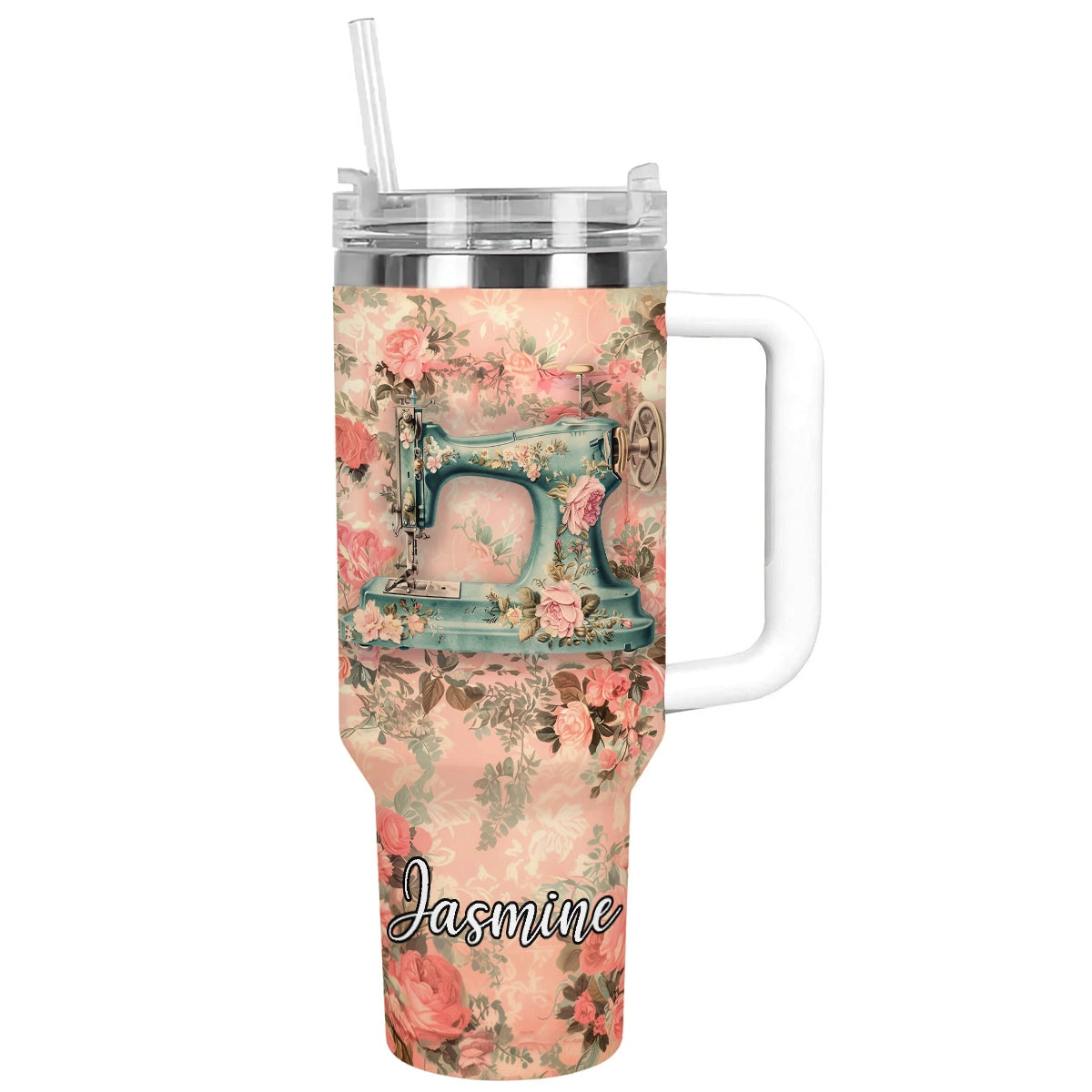 Shineful Tumbler Vintage Blooms Quilting