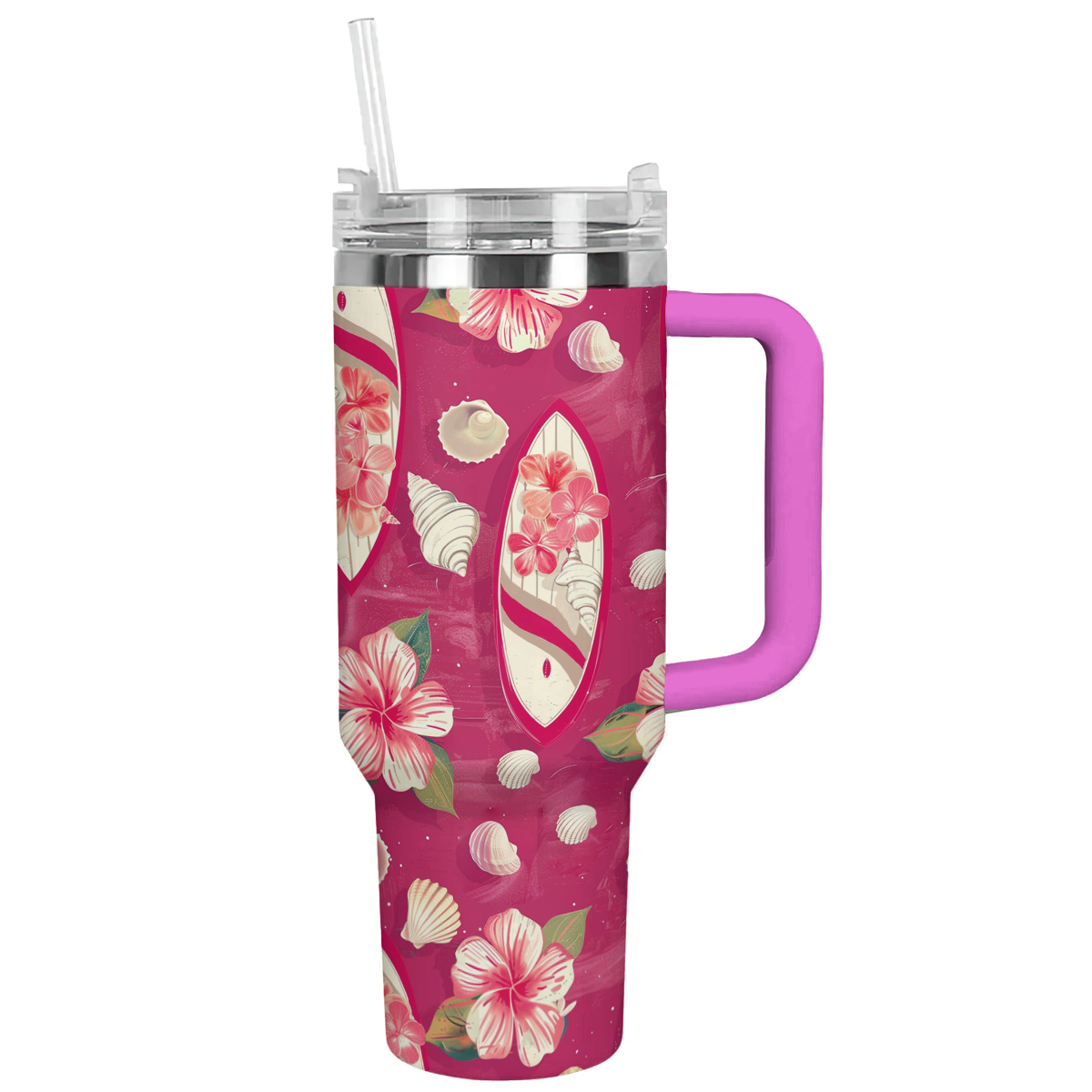 Shineful Tumbler Pink Surfing Boards