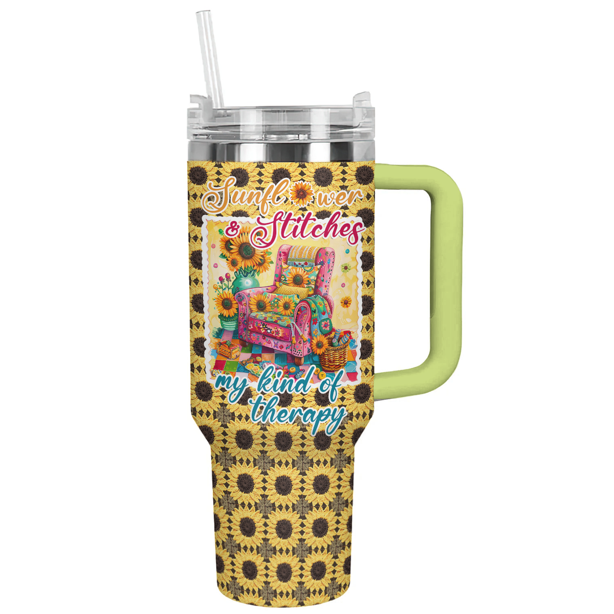 Shineful Tumbler Sunflower And Stitches Lover